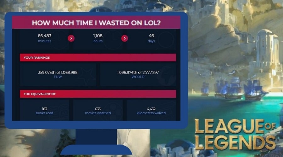 How Much Time Have I Wasted On Lol