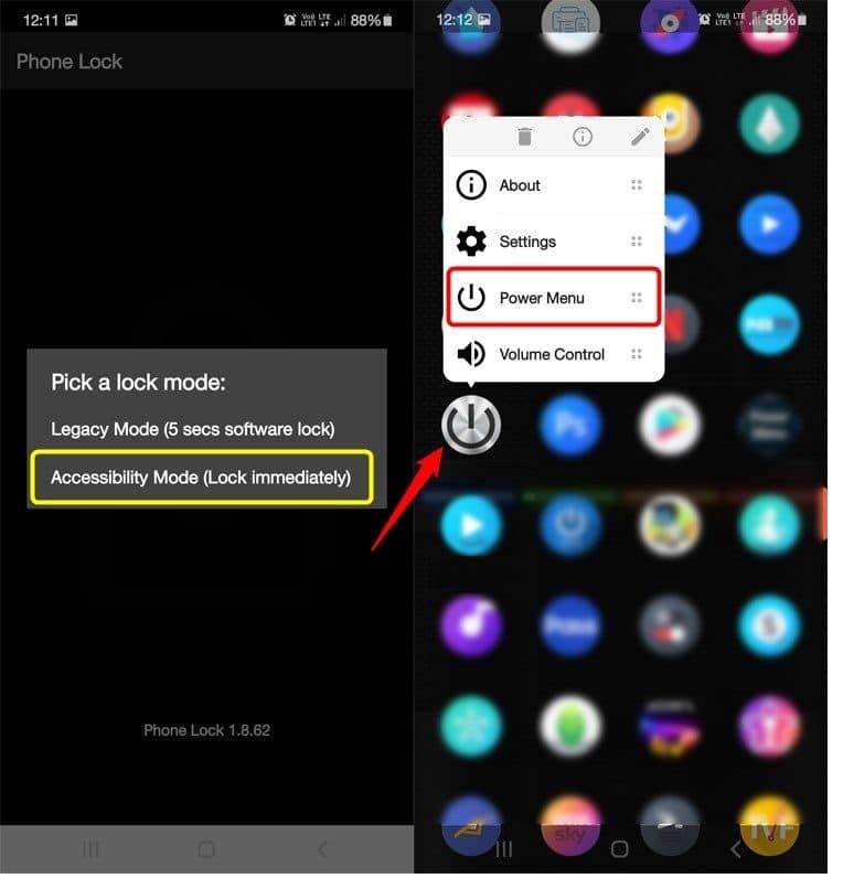 Phone Lock + Volume Control