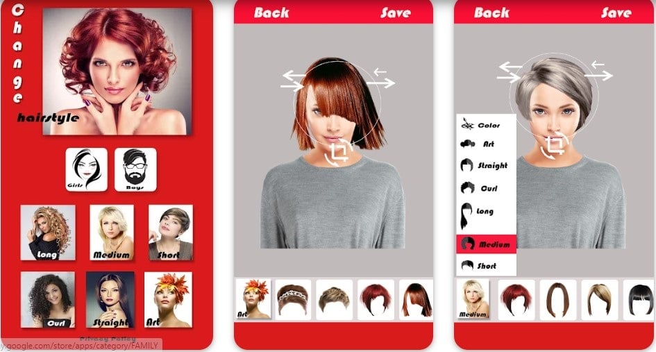 Change Hairstyler Apps