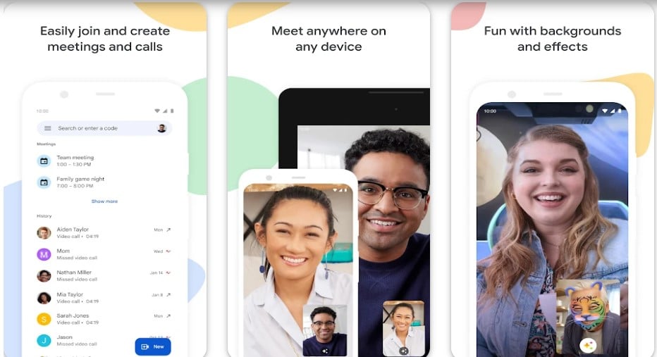 Google Meet Video Chat Apps