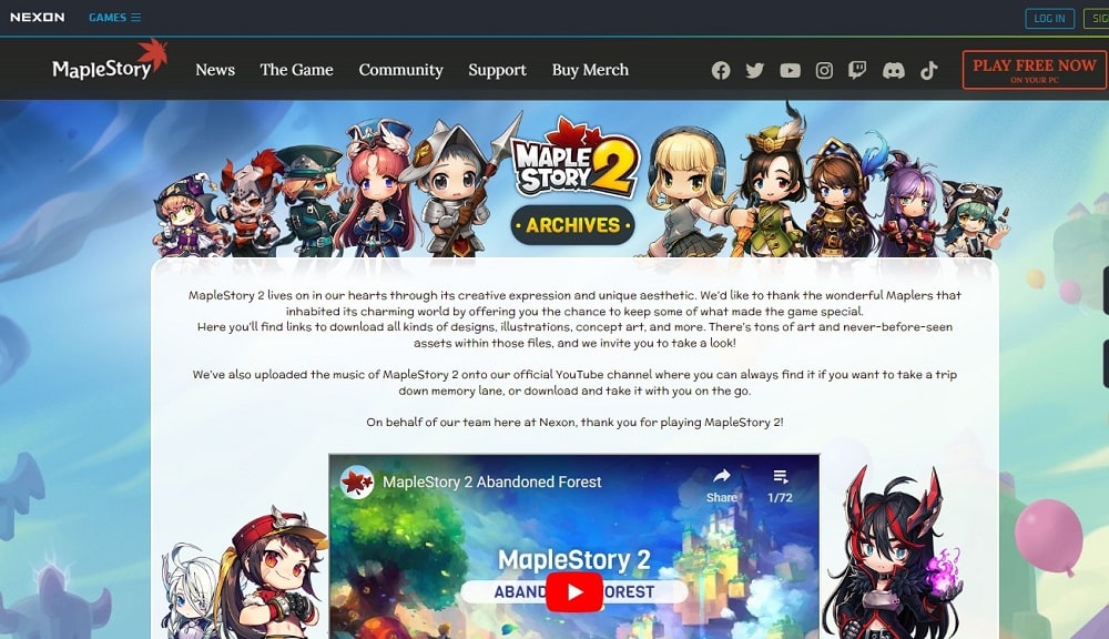 MapleStory2 Online Chat Games