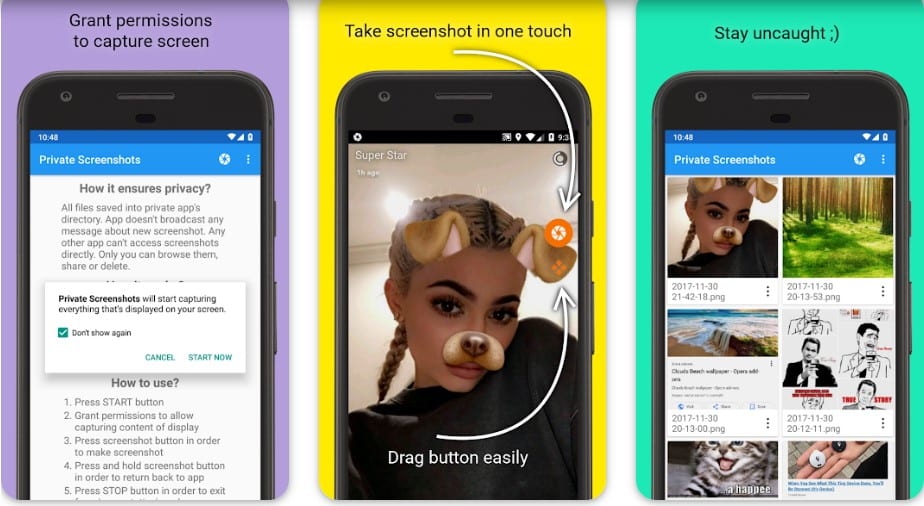 Private Screenshots Apps