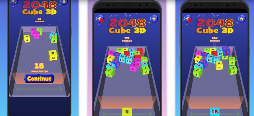 2048 Cubed (3D) Games Download from Google Play Store