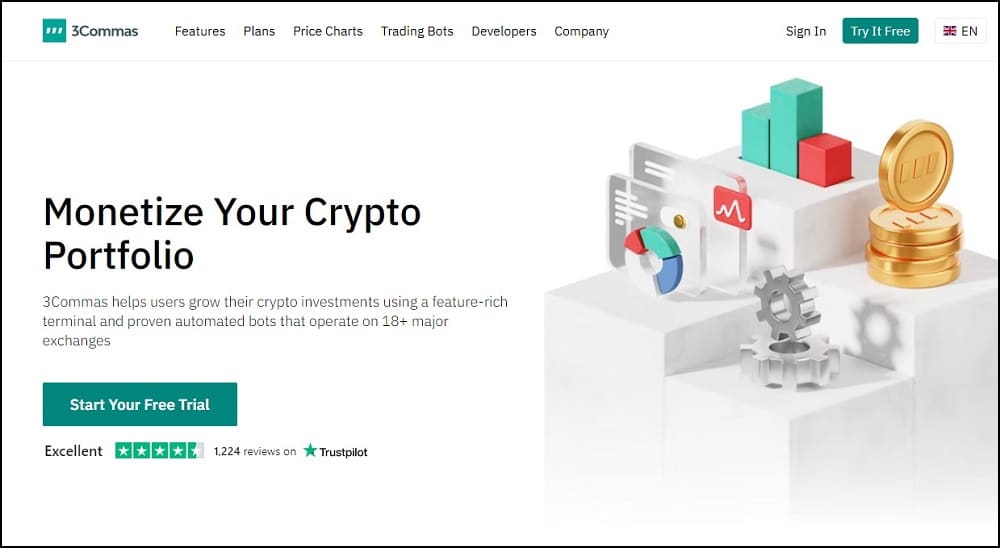 3Commas Free Crypto Trading Bot overview