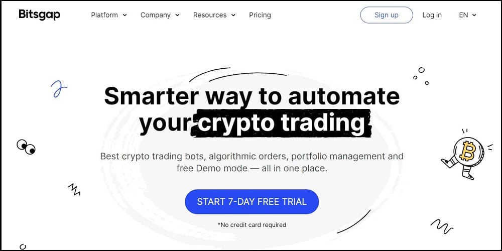 Bitsgap Free Crypto Trading Bot overview