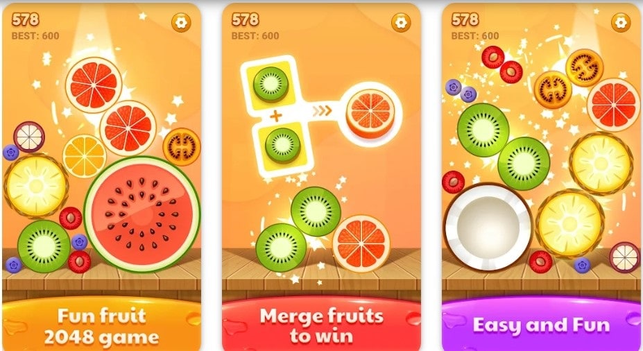 Chain Fruit 2048 Puzzle Games Download from Google Play Store
