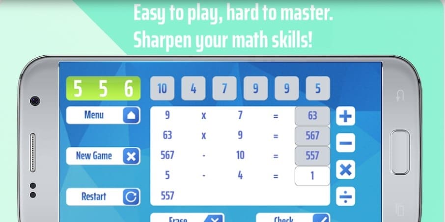 Countdown Number Puzzle Games Download from Google Play Store