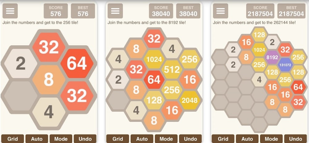 Hexic 2048 Games Download from Google Play Store