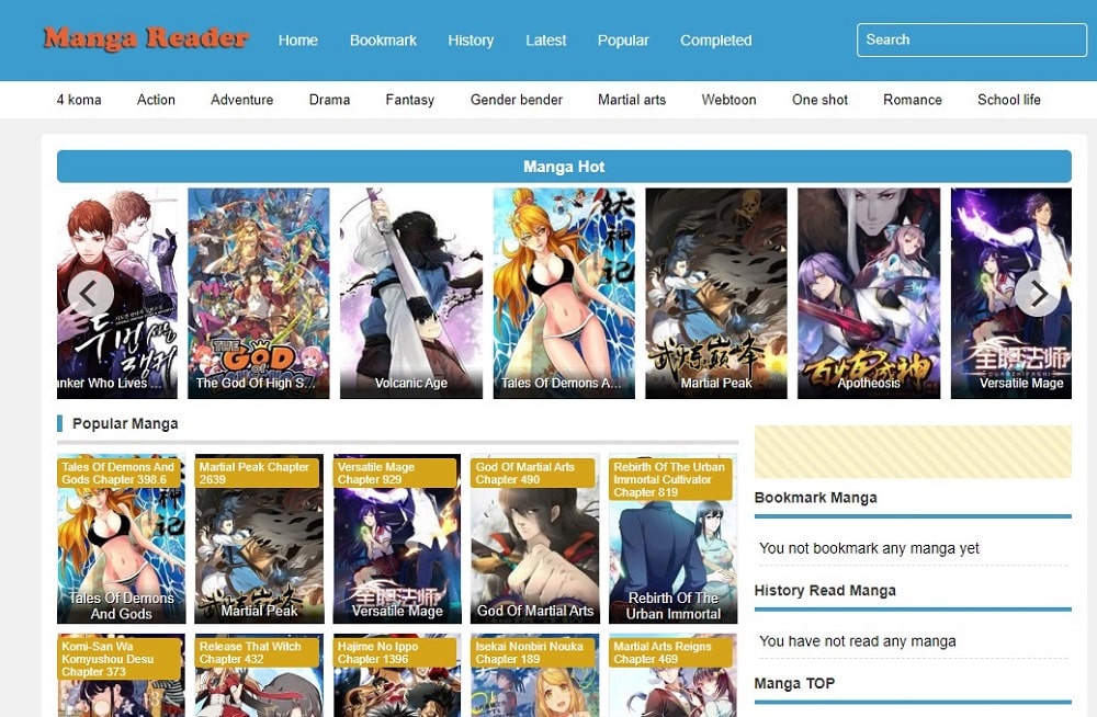 MangaReader Free Manga Sites