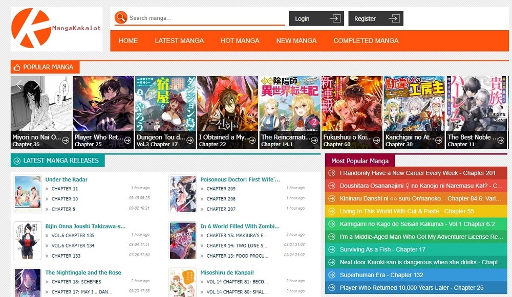 Mangakakalot Free Manga Sites