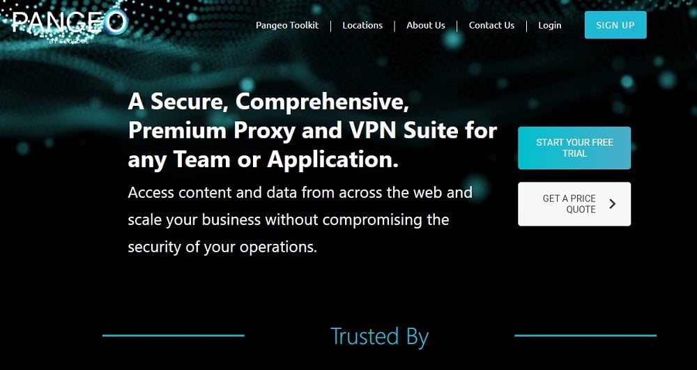 Pangeo VPN Homepage