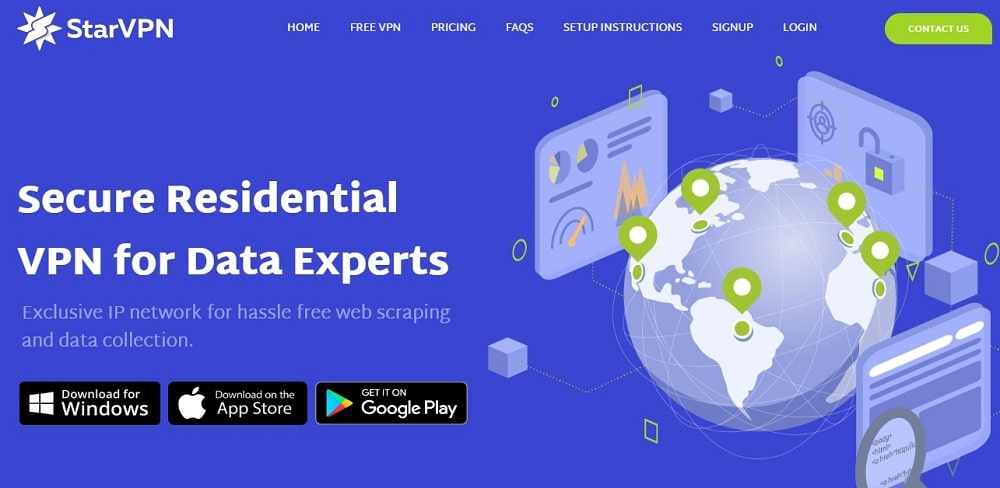 StarVPN Homepage