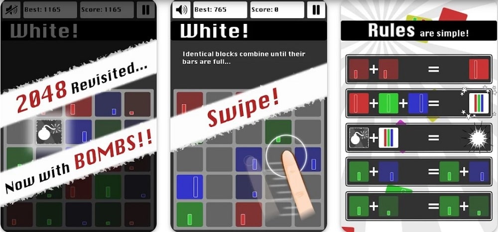 White 2048 Games Download from Google Play Store