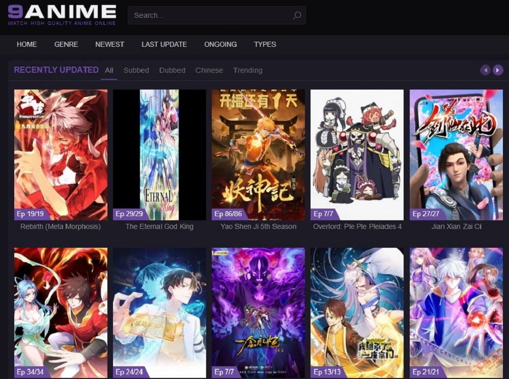 9Anime overview