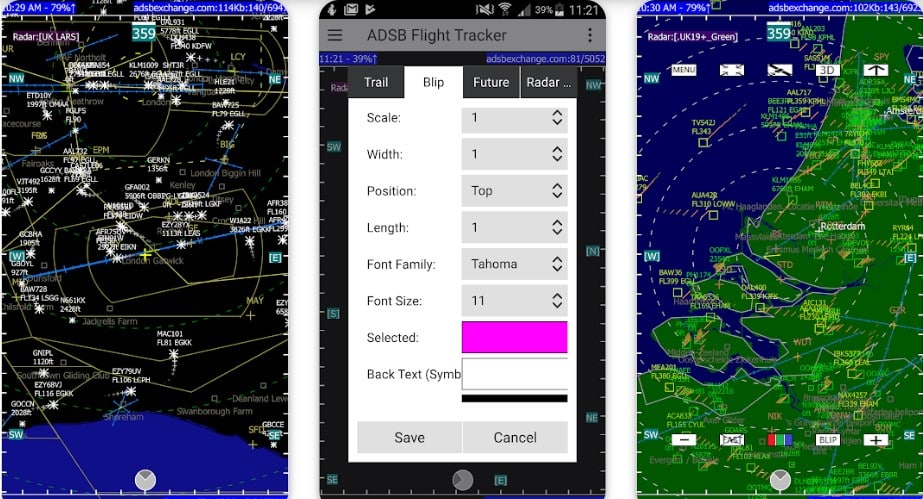 ADSB Flight Tracker App overview
