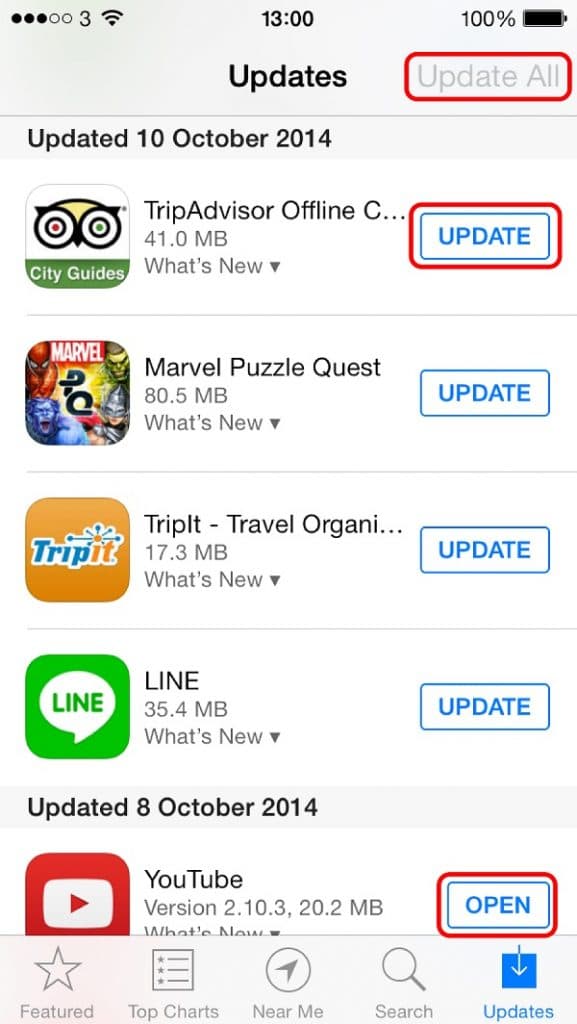 Apps Updated ios
