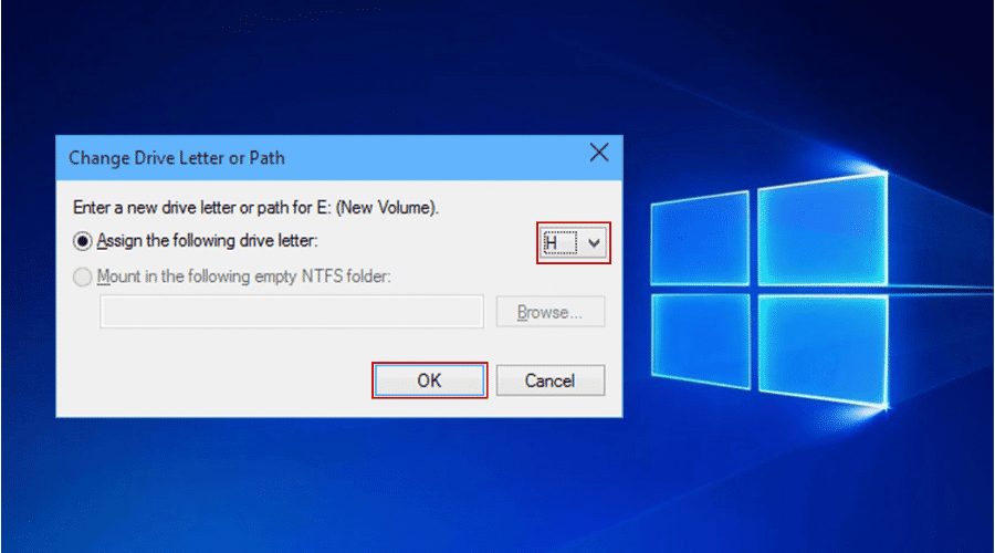 Change Drive Letter in Windows 10