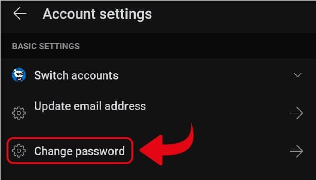  Change Password reddit password