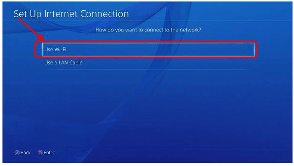 Choose Wi-Fi