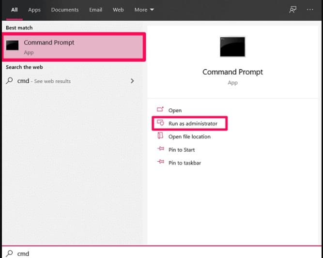 Command Prompt with Administrative