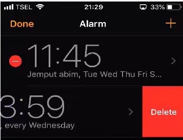Delete Alarm