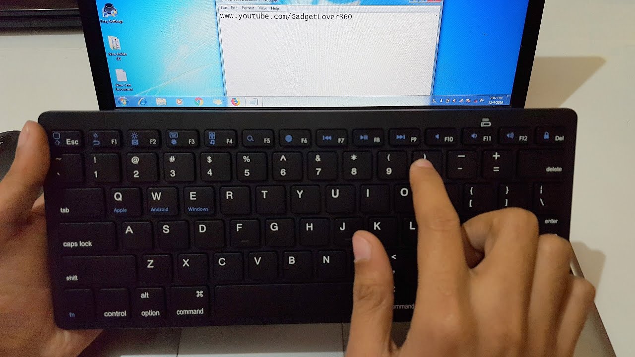 External Bluetooth Keyboard