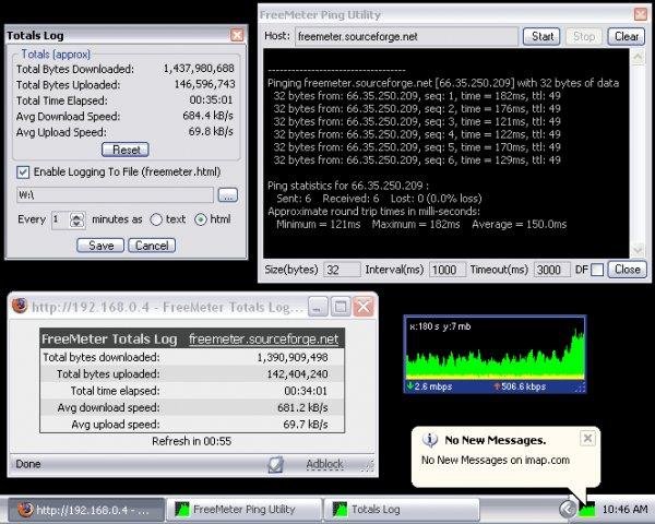 FreeMeter Brandwidth Monitor