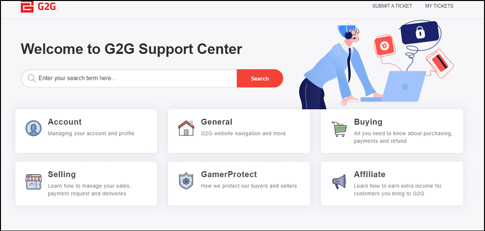 G2G support center Overview