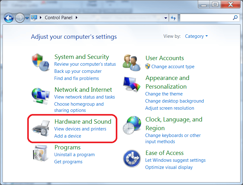 Hardware and Sound option