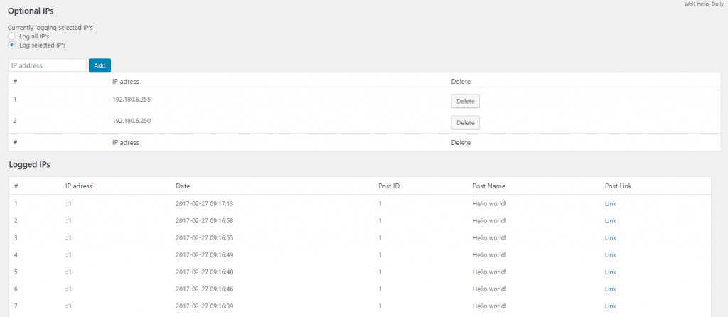 IPLogger Plugins ip address details