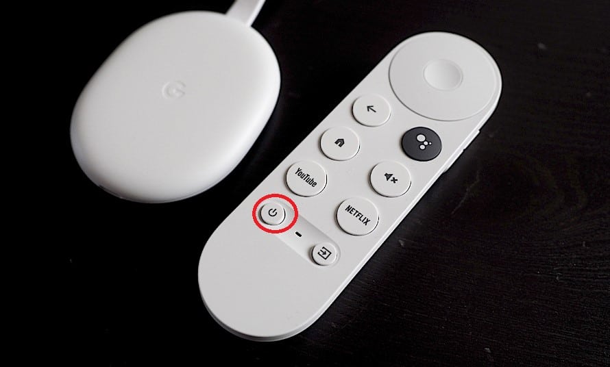 On your remote press and hold the power button
