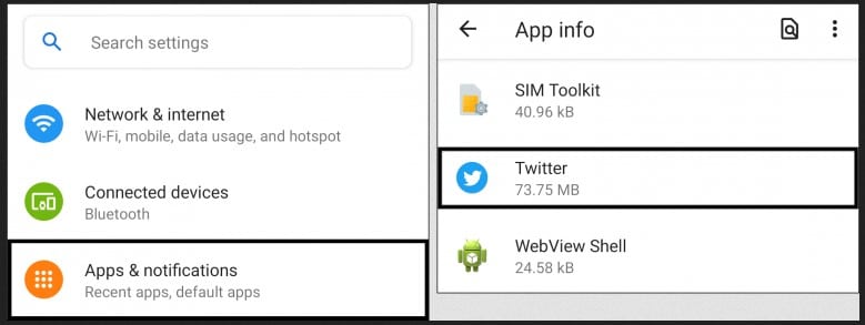 Open the Settings app on your Android device