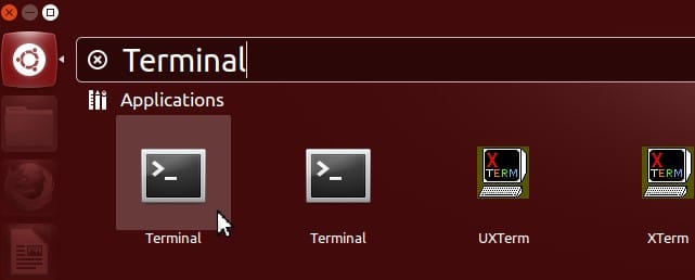 Open the terminal