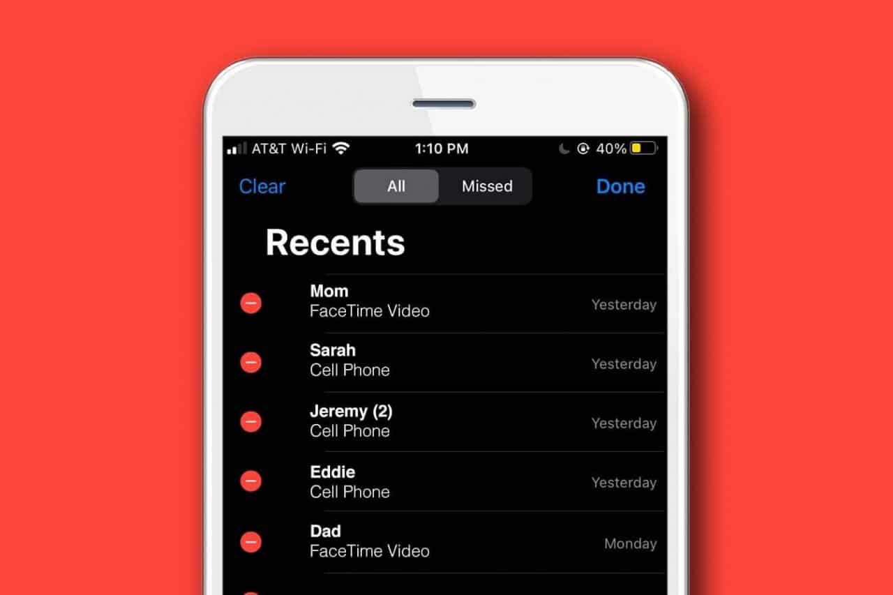 Phones Provider Logs history