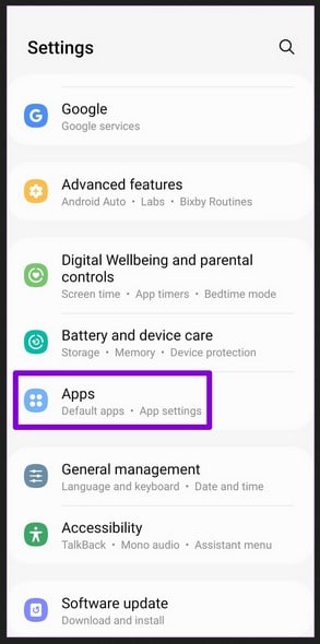 Reinstall the Verizon Message+ app settings