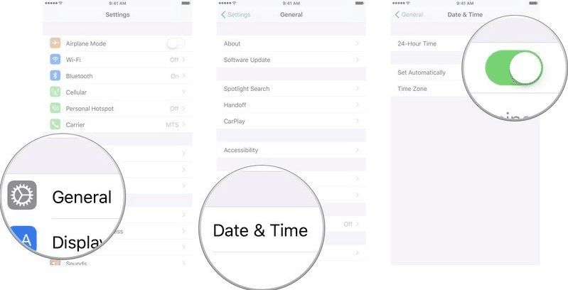 Search for Date & Time
