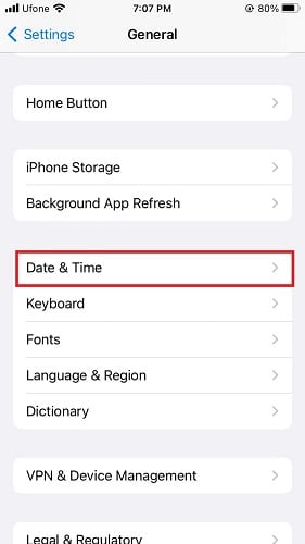Select Date and Time
