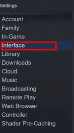 Select Interface