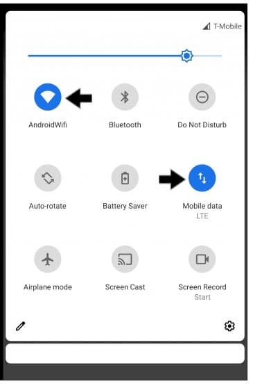 Switch Between Mobile Internet and Wi-Fi for Android
