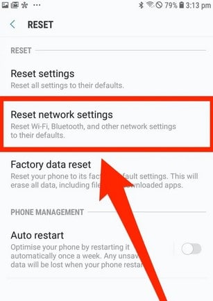 Then tap on Reset Settings