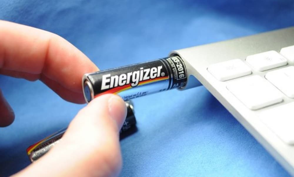 Trying to check the batteries on your keyboard