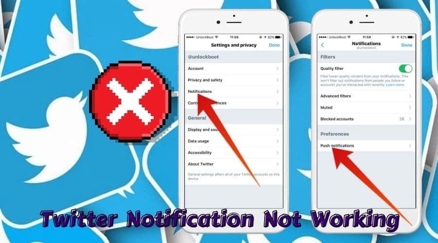 Twitter Notification not Working