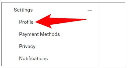 Under Preferences- select Account