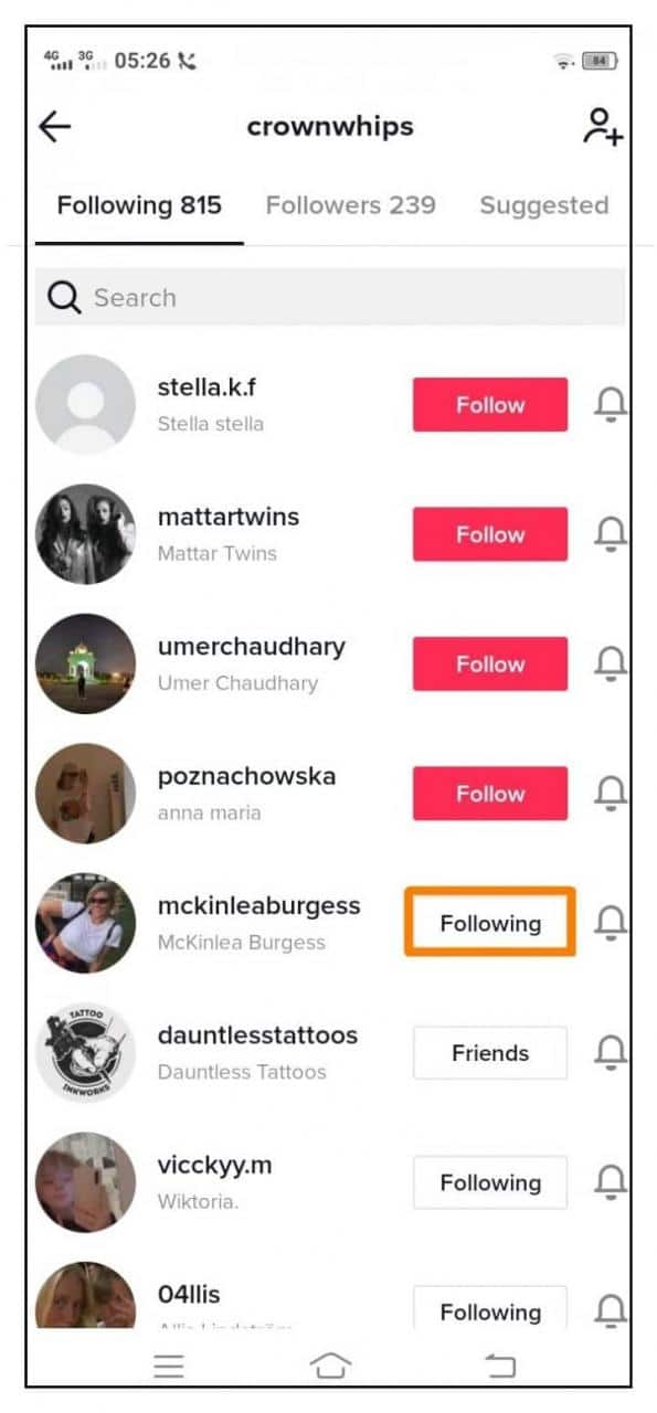 Underneath your username