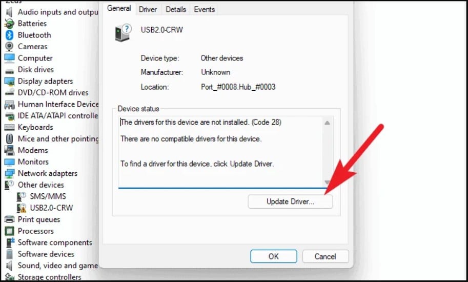 Update system driver