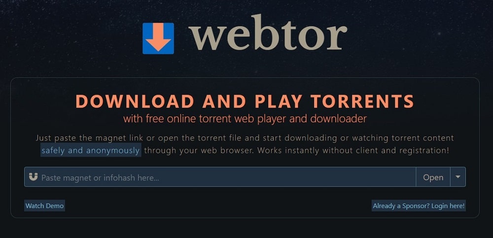 WebTor Overview