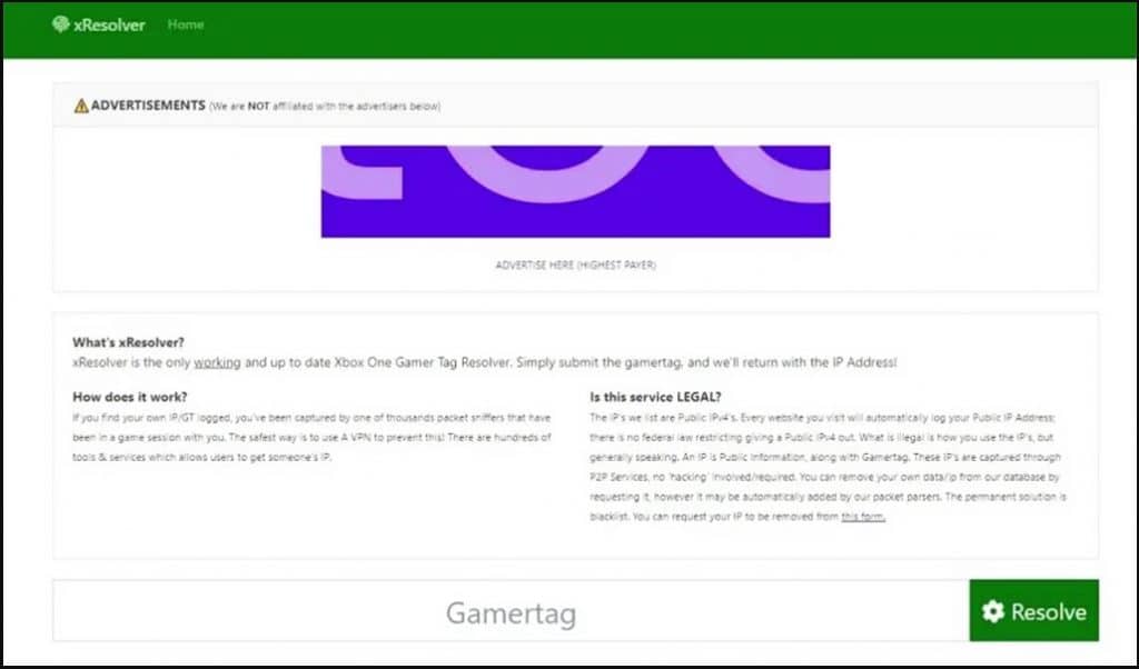 Xbox Resolver for Gamertag Search