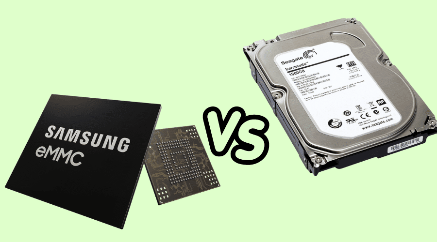 eMMC vs HDD