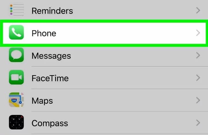 phone setting overview