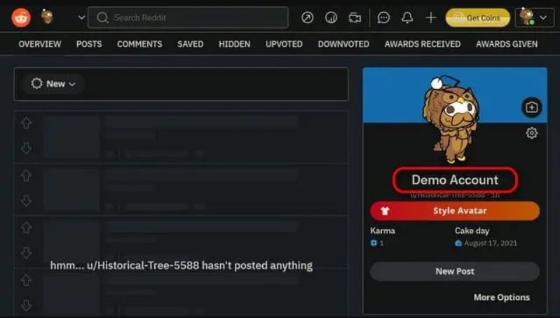 updated display name on reddif